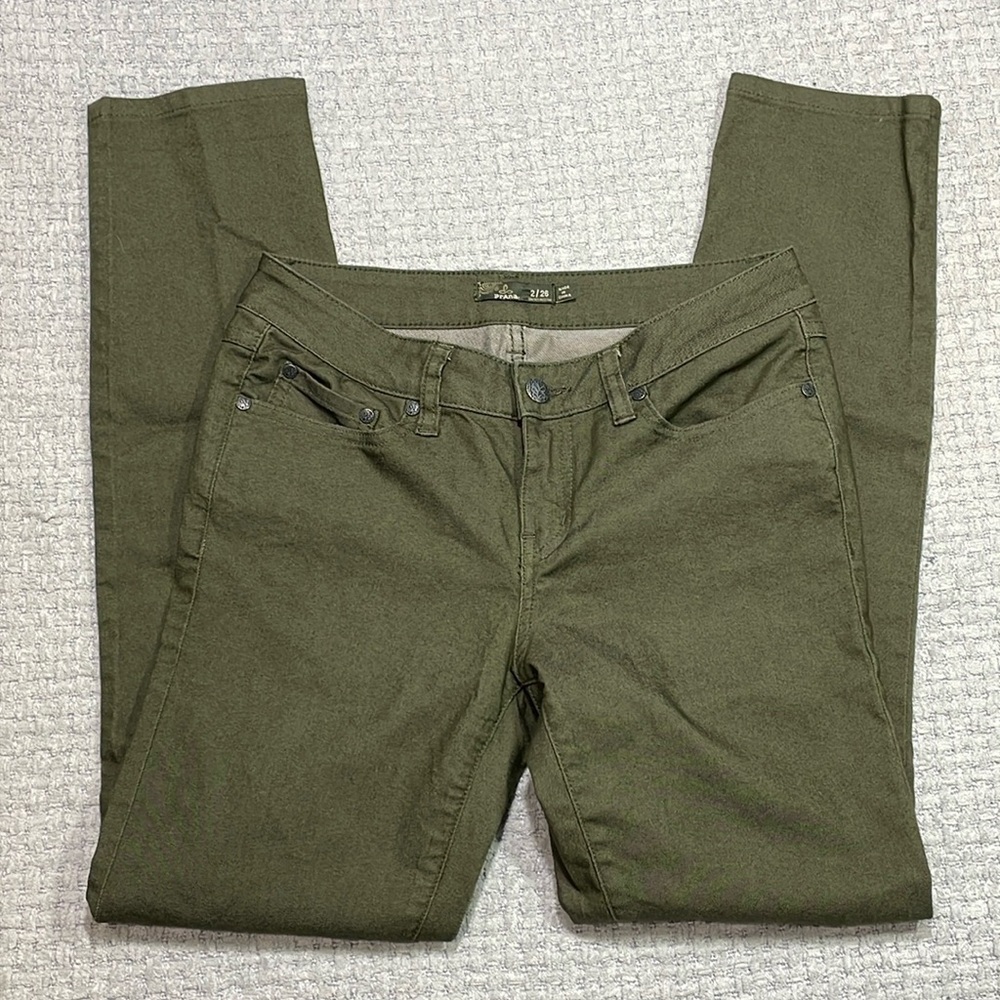 PrAna Pants Army Green Muted Green Jeans Pants Size 2/26 Short
